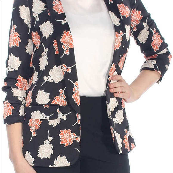 ' EUC | Calvin Klein Black Floral Blazer!! - Picture 2 of 6